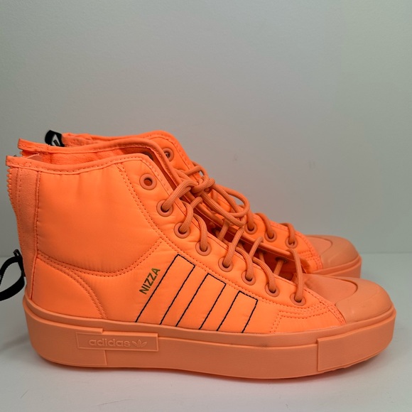 adidas Shoes - Women’s Adidas Nizza Bonega X -  Orange - Lace Up High Zip Up Sneakers Size 9